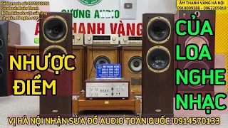 NHƯỢC ĐIỂM CỦA CÁC DÒNG LOA NGHE NHẠC, BIẾT ĐỂ CHỌN ĐƯỢC LOA ĐÚNG Ý