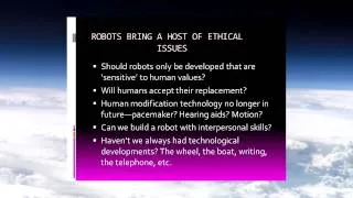 Earle Waugh Medical Ethics in A World of Robots Fall 2013