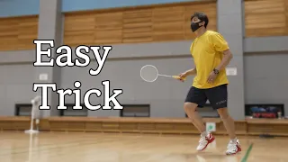 Everyone's Badminton Trick Shot 🤔 "That easy?"