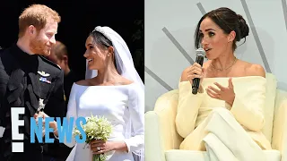 Meghan Markle STUNS in Wedding Gown-Inspired Look Alongside Prince Harry | E! News