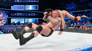 Randy Orton RKO on Jinder Mahal - WWE Smackdown Live - August 8, 2017