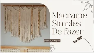 MACRAMÊ SIMPLES para iniciantes passo a passo / Decoração