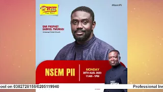 LIVE: "Psalm 91," with Senior Prophet Gabriel Twumasi & Nyansa Boakwa on #NsemPii. 28/08/2023