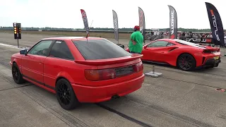 Modified Cars Drag Racing - 780HP Audi S2 Quattro vs 488 Pista vs GT2 RS vs 730HP Opel Kadett GSi