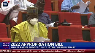 Senate passes 2022 budget of N17.126 trillion