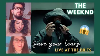 Italians React to The Weeknd - Save Your Tears (Live at The BRIT Awards 2021) | eng. cc