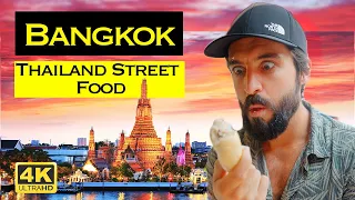 1st Day in BANGKOK Thailand! | INSANE Street Food - Durian & 50 Yr Old Noodle Soup!