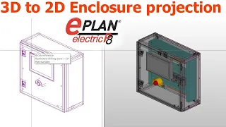 EPLAN- 3D to 2D panel (Enclosure) Projection || Model view || Graphic view