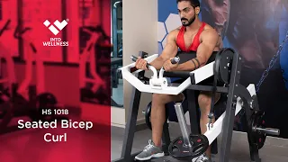 Build Your Biceps Using HS 1018 Seated Bicep Curl by Into Wellness/Realleader USA