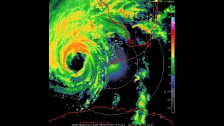 Ian eyewall replacement cycle radar loop