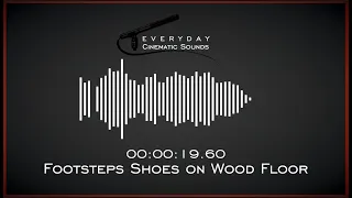 Footsteps Dress Shoes on Wood Floor  | HQ Sound Effects