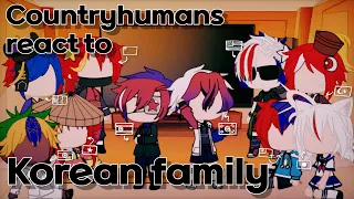 Countryhumans react to Korean family || 출항