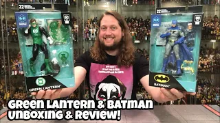 Green Lantern & Batman Mcfarlane Digital Unboxing & Review!