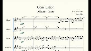 Telemann - Conclusion in E minor from Tafelmusik (Part I, No.6), TWV 50:5