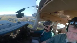 15 knot cross wind landing in Cessna 182Q