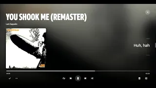 You Shook Me lyrics Led Zeppelin (Remaster)