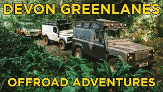 Exploring the Devon Greenlanes in the Landies! - Offroad 4x4