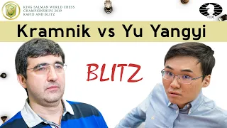 Vladimir Kramnik vs Yu Yangyi | World Blitz Championship 2019 |