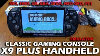 X9 Plus Retro Gaming Console (NES, SNES, GB, GBA, Sega, NEO GEO, PS1) Emulator Review