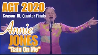 America's Got Talent 2020 Annie Jones performs "Rain On Me" by Lady Gaga on AGT 2020 Quarter Finals