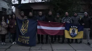 Azov veterāni un Nacionālais Korpuss sveic Latviju neatkarības simtgadē