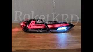 Задние фонари Toyota Camry 70 Дымч LED