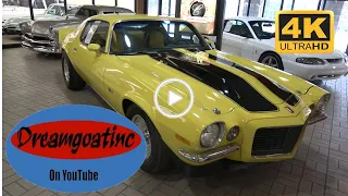1971 Camaro Z28 Split Bumper For Sale at Classic Auto Mall Dreamgoatinc Hot Rod and Muscle 4K Video