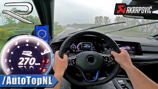 VW Golf R MK8 is INCREDIBLE in the RAIN on the AUTOBAHN by AutoTopNL