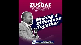 Pastor Khethelo Mazibuko. Making A Difference Together.
