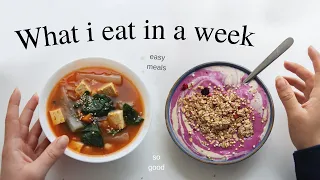 What I Eat in a Week (living by myself, vegan)