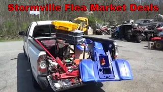 Stormville Flea Market, ATV Parts and Tools, Chain Saw Hoard!