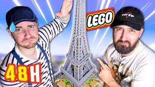 On a construit le LEGO TOUR EIFFEL en 48H !(le plus gros du monde😭)(fatigue extrême)