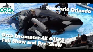 Orca Encounter [4K] 60FPS - SeaWorld Orlando - Full Show and Pre-Show - 123119