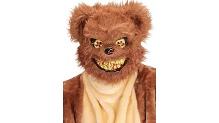 02111 - "PLUSH SCARY TEDDY BEAR MASK"