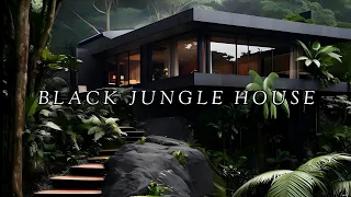 Beautiful House concept blend with nature - Black Jungle House