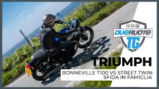 Comparativa modern classic Triumph: Street Twin VS Bonneville T100! – DueruoteTG #82
