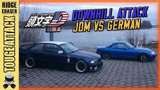 TOUGE BATTLE 峠 NB Miata vs BMW E36 Downhill Canyon Run