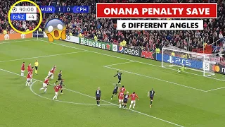 André Onana Penalty Save vs Copenhagen (90+7')😱 6 Angles!