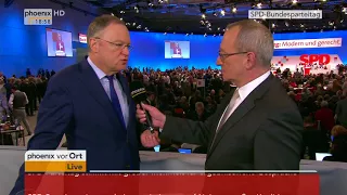 Stephan Weil beim Bundesparteitag der SPD am 07.12.17