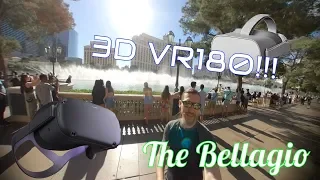 Virtual Vegas #VR180 Bellagio Fountain Water Show! Watch with Oculus Quest on YouTube VR!