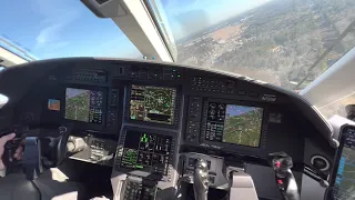 Pilatus PC-12 NGX approach and landing into Atlanta’s KPDK airport