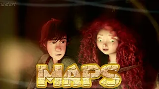 Maps| Hiccup x Merida