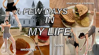 Professional Ballerina VLOG | Winter wedding, what I eat as a vegan ballet dancer, Instagram Q & A