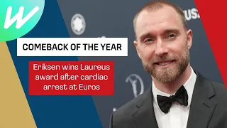 Christian Eriksen wins Laureus 'Comeback of the Year' award | International Football 2022/23