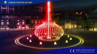 3D Animation Design - Square Round Fountain / Longxin Fountain Supply