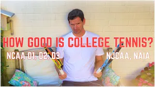 How Good is College Tennis? | Division 1 NCAA Men’s/Women’s Tennis Explained