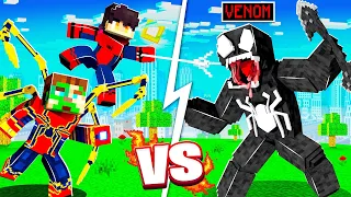 SPIDERMAN vs VENOM in MINECRAFT!