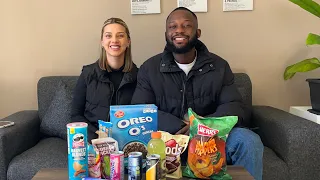 TRYING AMERICAN SNACKS WITH MY BABY MOMMA