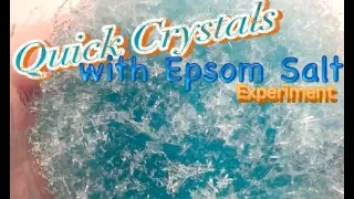 Quick Crystals with Epsom Salt Experiment (epsom salt experiments/magnesium sulfate)