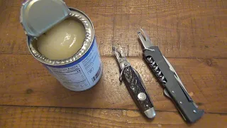 How To Use Vintage Army Knife Can Openers "Lobster Claw" &  "Potato Digger" Styles...